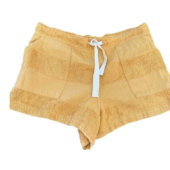 Sunday Supply Co. Womens Golden Drawstring Beach Shorts One Size - Picture 1 of 6